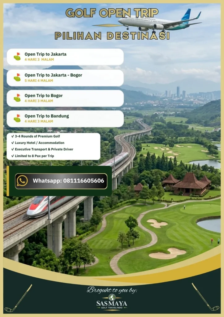 Premium Golf Open Trip (Jakarta, Bogor & Bandung)